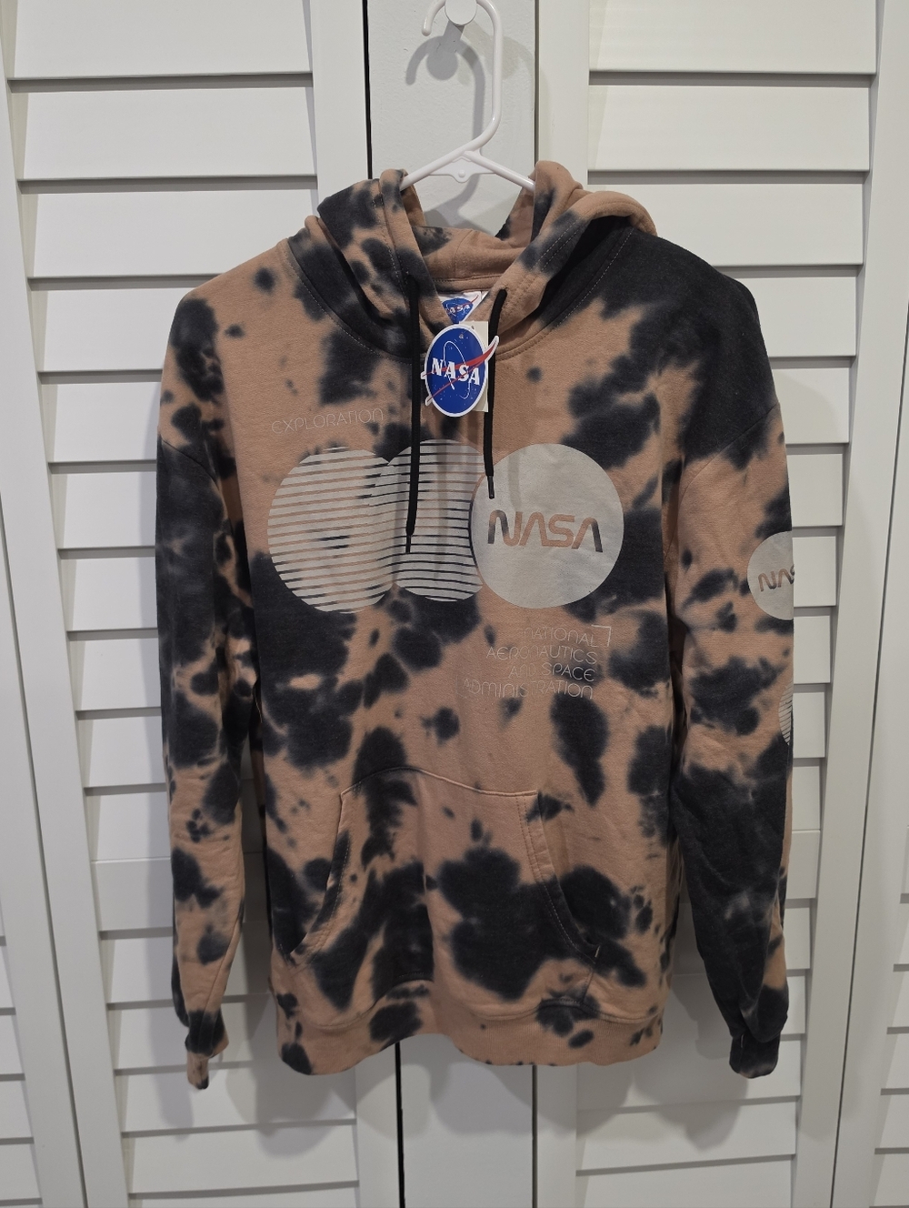 NWT - NASA Tie-Dye Hoodie Earthtone Sz. M
